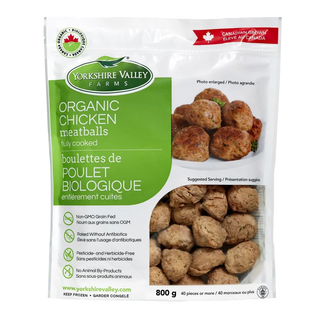 Yorkshire Valley Farms Organic Chicken Meatballs Fully Cooked 800g