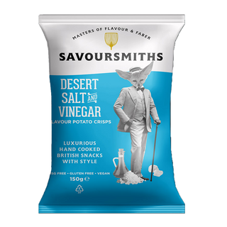 Savoursmiths Potato Chips Desert Salt & Vinegar 150g