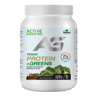 Active Green Pro Vegan Protein +Greens Chocolate 520g