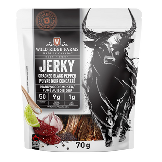 Wild Ridge Farms Beef Jerky Cracked Black Pepper 70g