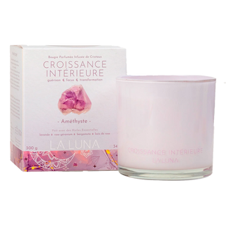 La Luna Crystal Infused Candle Inner Growth 300g