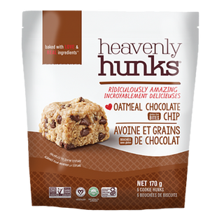 Heavenly Hunks Cookie Bites Oatmeal Chocolate Chip 170g