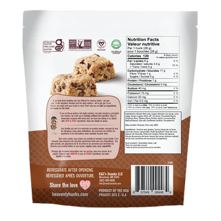 Heavenly Hunks Cookie Bites Oatmeal Chocolate Chip 170g