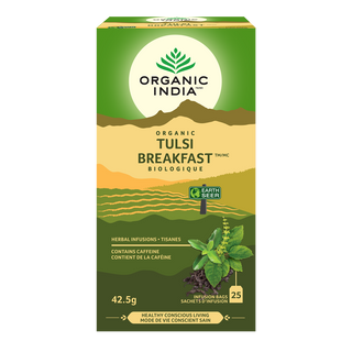 Organic India Organic Tulsi Breakfast Tea 25 Tea Bags