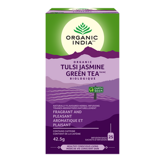 Organic India Organic Tulsi Green Tea Jasmine 25 Tea Bags