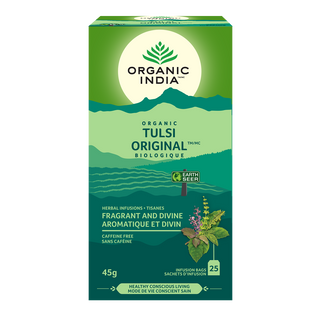 Organic India Organic Tulsi Original Tea Caffeine Free 25 Tea Bags