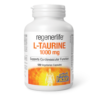 Natural Factors RegenerLife L-Taurine 1000mg 120 Veggie Caps