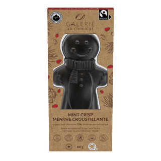 Galerie Au Chocolat Dark Chocolate Mint Crisp Gingerbread Man 80g