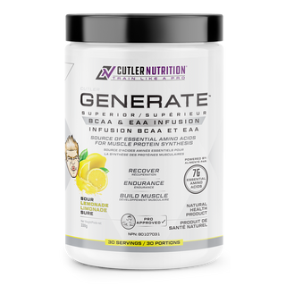 Cutler Nutrition Generate Sour Lemonade 30 Servings