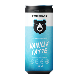 Two Bears Lactose Free Milk Latte Vanilla 207mL