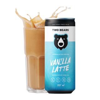 Two Bears Lactose Free Milk Latte Vanilla 207mL