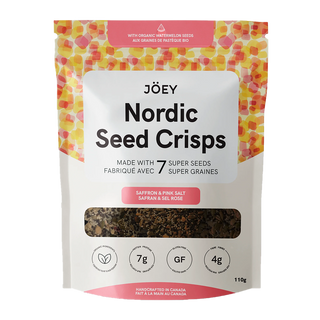 Joey Nordic Seed Crisps Saffron & Pink Salt 110g