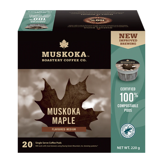 Muskoka Roastery Compostable Coffee Pods Muskoka Maple 20 Counts