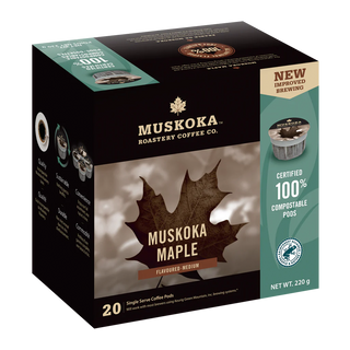 Muskoka Roastery Compostable Coffee Pods Muskoka Maple 20 Counts