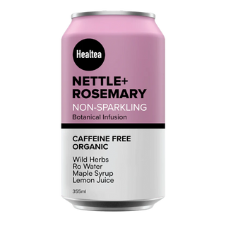 Healtea Organic Non-Sparkling Beverage Caffeine Free Nettle+Rosemary 355mL