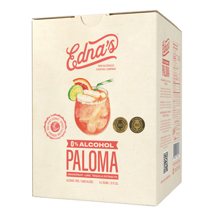 Edna's Non-Alcoholic Cocktail Tequila Extracts Paloma 4x355mL