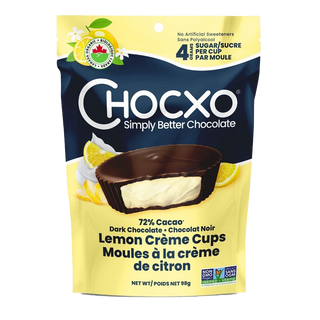 ChocXO Lemon Creme Cups Dark Chocolate 98g