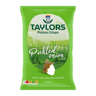 TAYLORS Potato Crisps Pickled Onion 150g