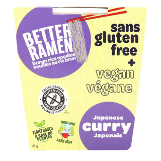 Better Ramen Brown Rice Noodles Japanese Curry 65g