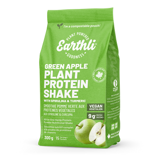 Earthli Plant Protein Shake Green Apple 300g