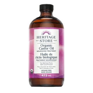 Heritage Products Organic Castor Oil 473mL