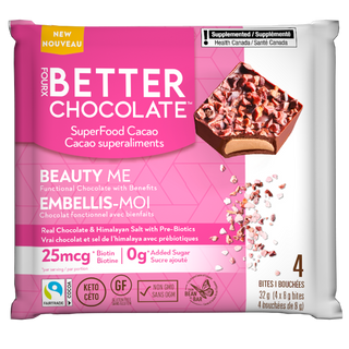 FourX Better Chocolate Beauty Me Real Chocolate & Himalayan Salt 32g