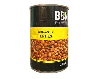 Benefits By Nature Organic Lentils 398mL