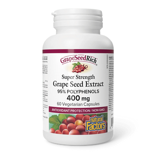 Natural Factors Grape Seed Extract 400mg 60 Veggie Caps