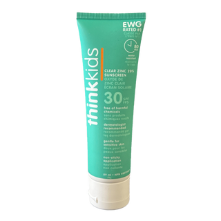 Think Sport Clear Zinc Sunscreen Lotion Kids SPF30 89mL