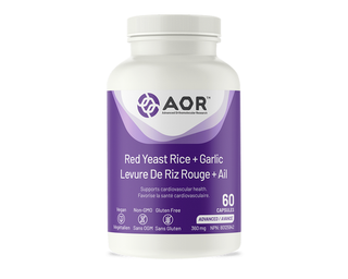 AOR Red Yeast Rice + Garlic 360mg 60 Capsules