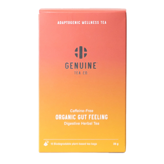 Genuine Tea Organic Tea Gut Feeling 15 Tea Bags