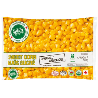 Green Organic Sweet Corn 500g