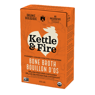 Kettle And Fire Organic Bone Broth Turmeric Ginger 454mL