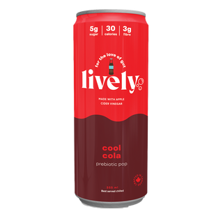 Lively Prebiotic Pop Cool Cola 355mL