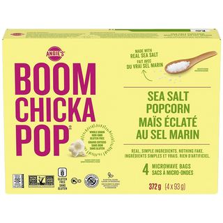 Angie's Boom Chicka Pop Popcorn Sea Salt  4x93g