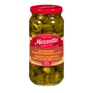 Mezzetta Pickle Sliced Hot Jalapeno Peppers 375mL