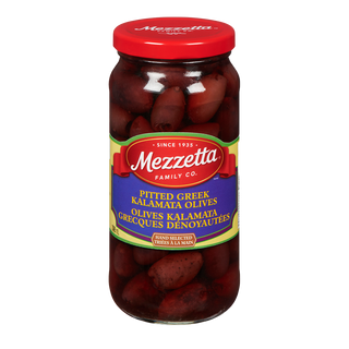 Mezzetta Olives Pitted Greek Kalamata 398mL