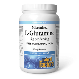 Natural Factors Micronized L-Glutamine Unflavoured 450g