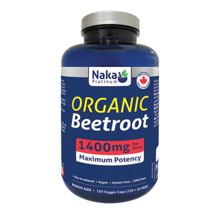 Naka Platinum Organic Beetroot 1400mg 150 Veggie Caps