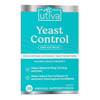 Utiva Yeast Control 30 Suppositories