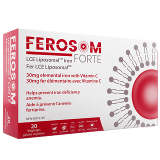 Ferosom Forte LCE Liposomal Iron 20 Veggie Caps