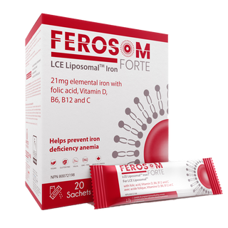 Ferosom Forte LCE Liposomal Iron 20 Packs