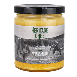 Heritage Ghee New Zealand Ghee Grass Fed 200g