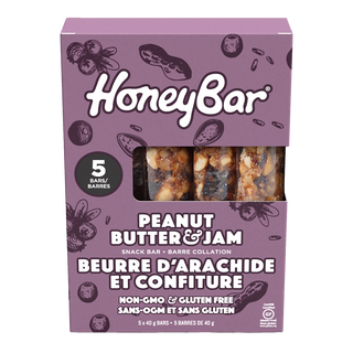 Honey Bar Snack Bar Peanut Butter & Jam 5x40g