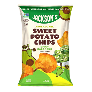 Jackson's Sweet Potato Chips Spicy Jalapeno 142g