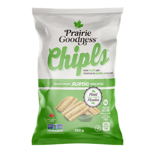 Prairie Goodness Baked Lentil Chips Jalapeno 120g