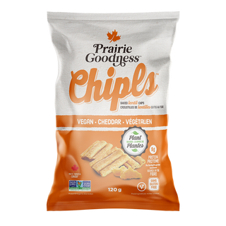 Prairie Goodness Baked Lentil Chips Vegan Cheddar 120g