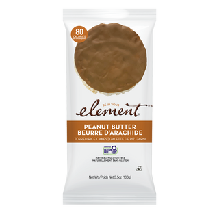 Element Topped Rice Cakes Peanut Butter 100g