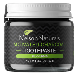 Nelson Naturals Toothpaste Activated Charcoal Peppermint 93g