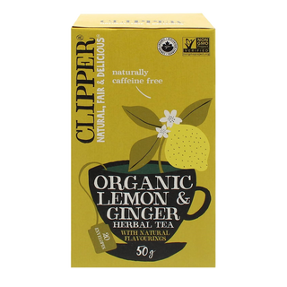 Clipper Organic Tea Lemon & Ginger 20 Tea Bags